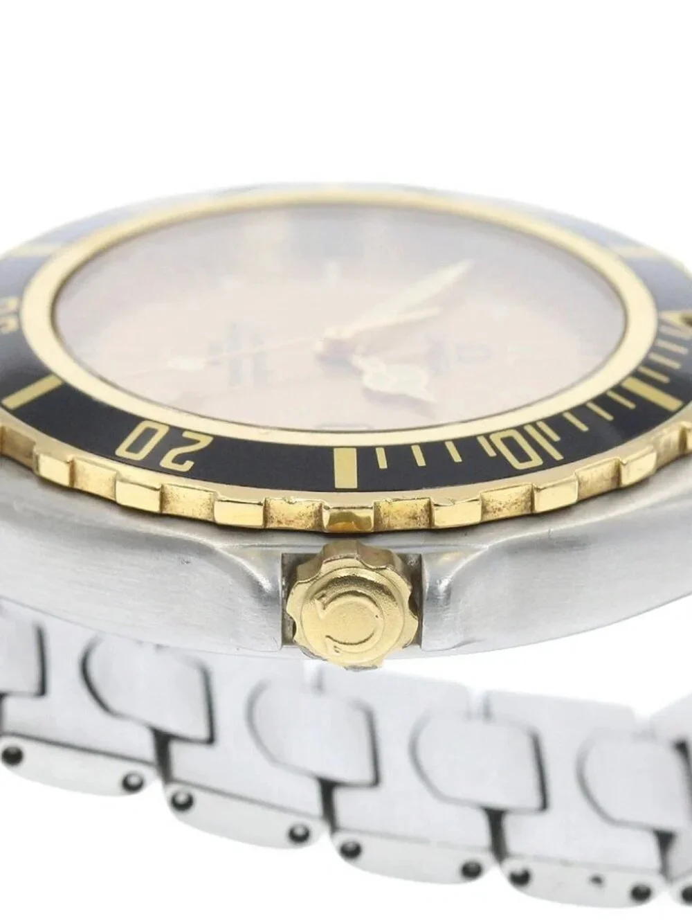 OMEGA Seamaster 200 YG2 tone Gold Dial Quartz Men's Watch_966178